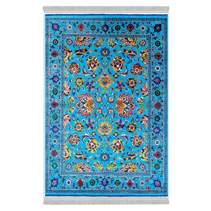 فرشینه از جنس پارچه هازان مخمل ترک طرح سنتی و مدرن برند دفه کد DAMG717