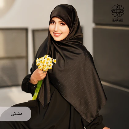 روسری ساتن ابریشم زردخت