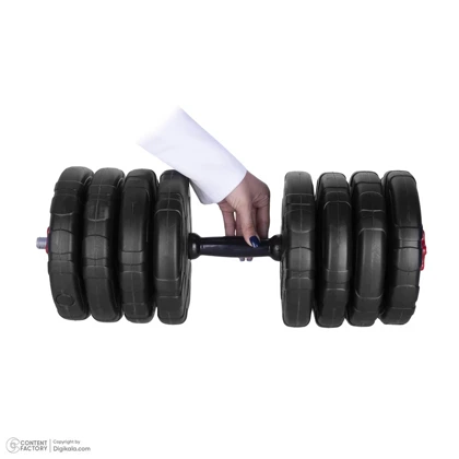 دمبل رادیس فیت مدل DVP-20-2.5 وزن 20 کیلوگرم بسته دو عددی