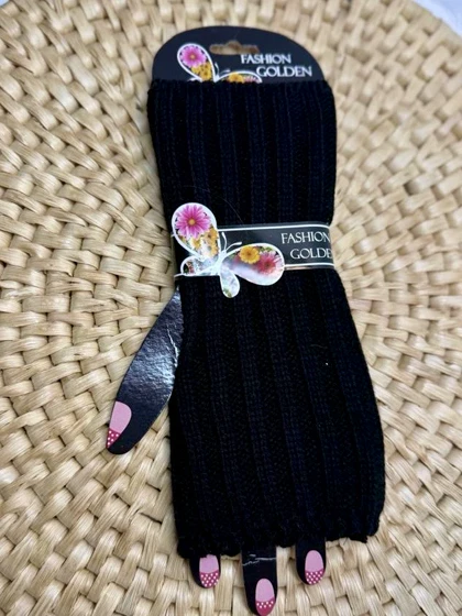 دستکش بافت دخترانه ساق کوتاه