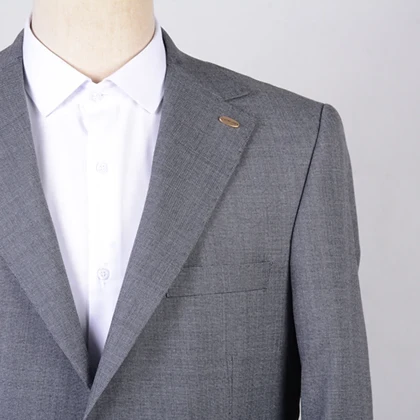 کت و شلوار دو دکمه طوسی