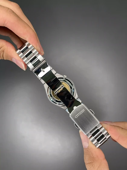 ساعت مچی سیتیزن سویوسا اتوماتیک بند سیلور صفحه تیفانی Citizen Tsuyosa