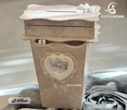 ست سطل و جادستمال دوژان طرح سنگی