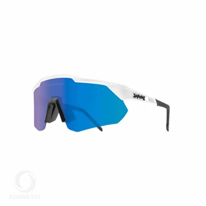 عینک KAPVOE TK9027 05 لنز آبی دسته سفید مشکی