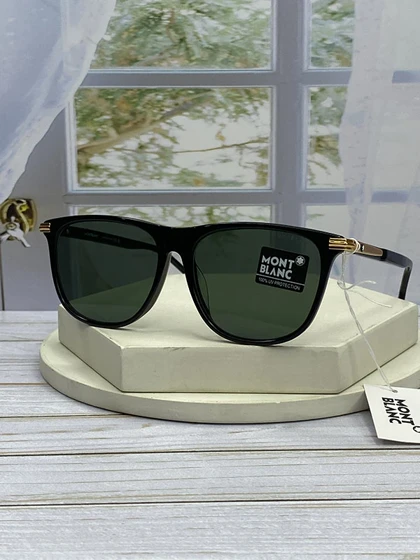 عینک آفتابی مون بلان مدل MB0216SA فریم استات و کائوچو، عدسی پلی‌کربنات UV400 با کیفیت ممتاز