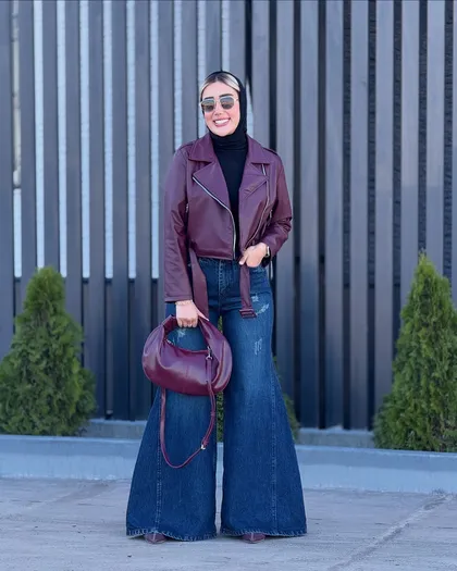 کت یقه‌انگلیسی چرم
