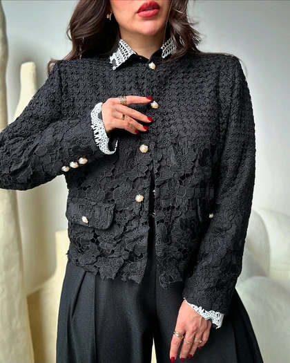 کت شاین‌دار گیپوری