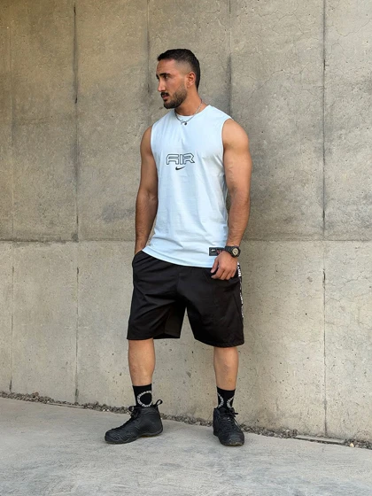 رکابی ورزشی حلقه‌ای NIKE AIR آبی کمرنگ