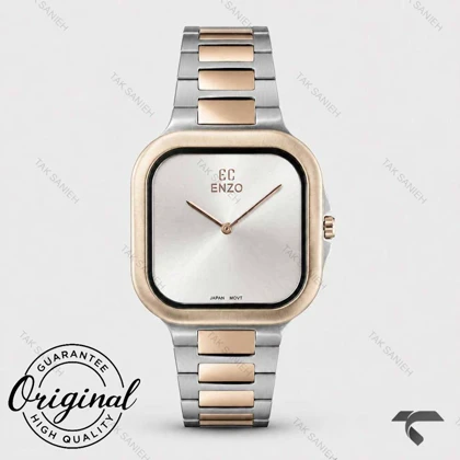 ساعت انزو EC-1706KEG مردانه دورنگ رزگلد Enzo-10107-G