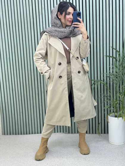 بارانی آستردار بلند پروا