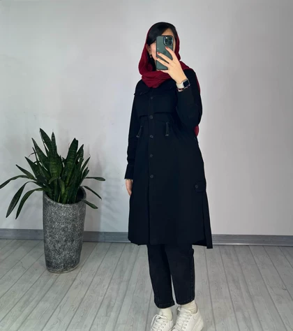 مانتو دکمه دار ستوده 3