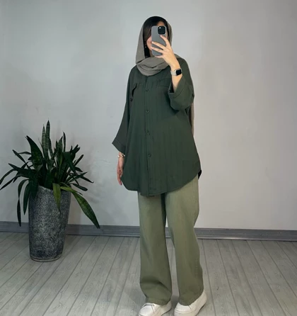 مانتو دکمه دار برکه 6