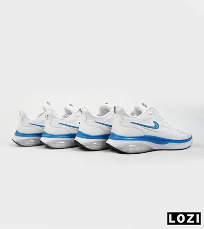 کفش کتانی مردانه سفید آبی Nike air max pluse
