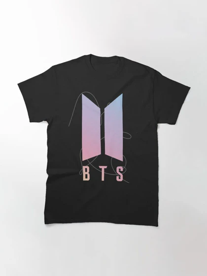 تیشرت گروه موسیقی BTS | تیشرت بی تی اس طرح BTS Logo کد 161199