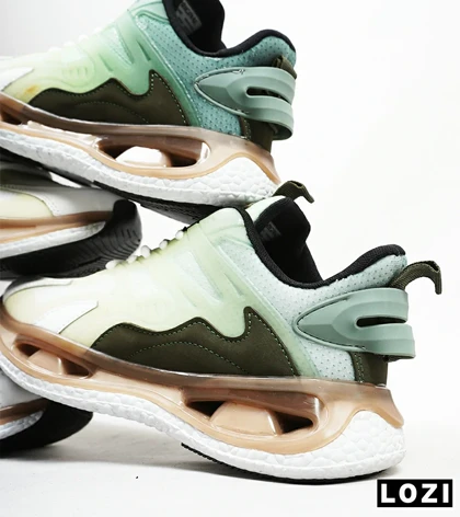 کفش کتانی مردانه سبز قهوه ای ADIDAS Customize Run