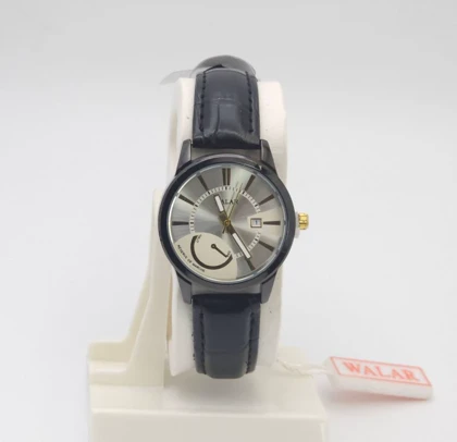 ساعت مچی زنانه والار Walar با موتور کوارتز و بند چرم
