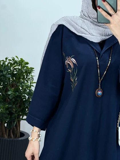 مانتو گلدوزی زنبق(ایراد دار)