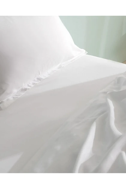 سرویس روتختی Madame Coco مدل Crep Family Size پنبه‌ای - سفید
