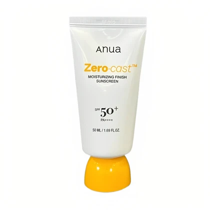 کرم ضد آفتاب بی‌رنگ دست، صورت، گردن، دور چشم آنوا SPF 50 مدل zero cast محافظ UVA ،UVB مناسب برای انواع پوست حجم 50 میلی‌لیتر