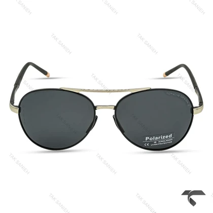 عینک دودی پورشه دیزاین P1095 مردانه یو وی 400 پلاریزه Porsche-9835-G