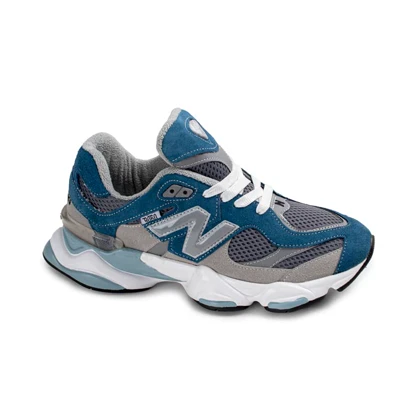 کتانی اسپرت مردانه مدل نیوبالانس 9060 NEW BALANCE رنگ طوسی آبی کد 8937