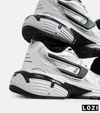 کفش کتانی مردانه سفید مشکی DIESEL S-SERENDIPITY SPORT