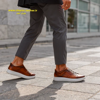 کفش ونس مردانه چرم طبیعی si166