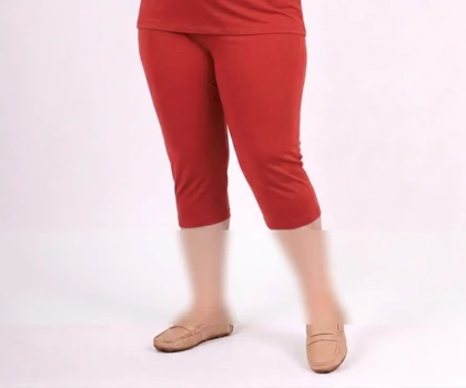 شلوار برمودا وسیکوز سایز بزرگ زنانه