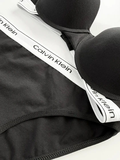 ست شورت اسلیپ و سوتین فنر دار نخ پنبه کلوین کلاین Calvin Klein