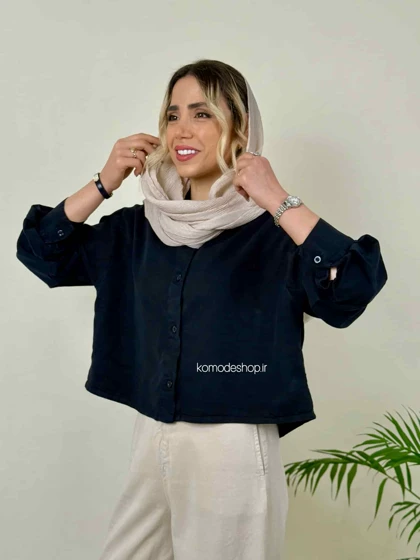 شومیز کراپ سیلک زنانه ریرا