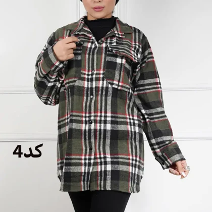 شکت چهارخونه پشمی گرم بالا 7292