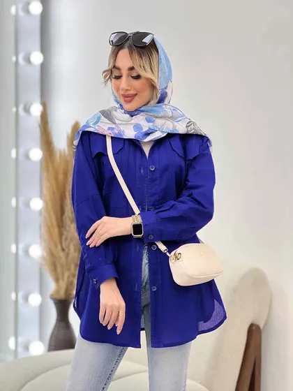 مانتو دو جیب پیله