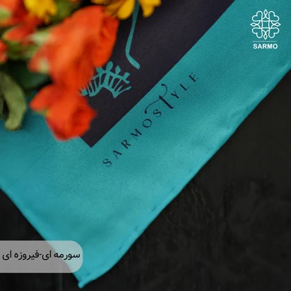 روسری ابریشم توییل گلباران