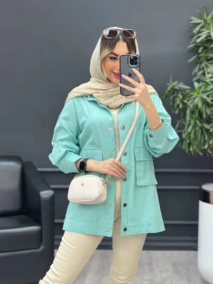مانتو سه جیب پایین پاگن آیدا