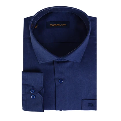 پیراهن رسمی مردانه فلورا سورمه ای