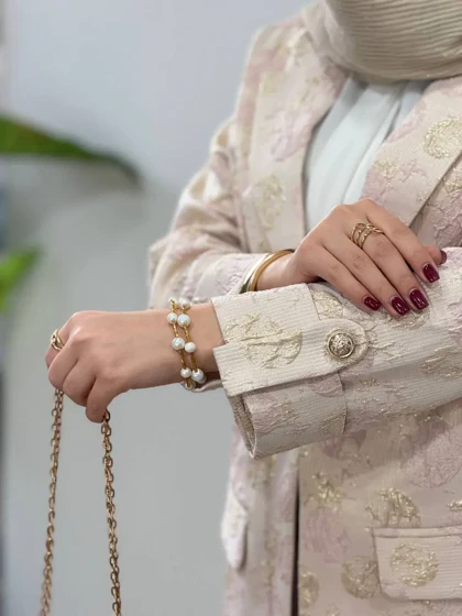 مانتو کتی ژاکارد آیسو سپیده