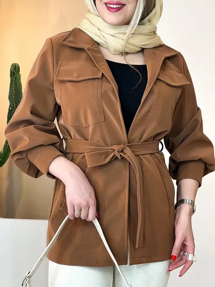 کت چرم عروسکی شکلاتی 120401