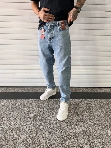 مام فیت آبی ساده Levis