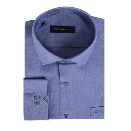 پیراهن مردانه رسمی سورمه ای سنگشور