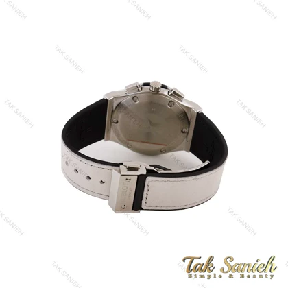 ساعت هابلوت مردانه سه موتوره طوسی قاب نقره ای Hublot-4943-G