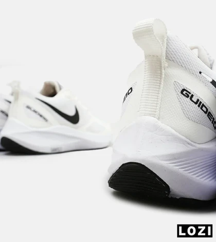 کفش کتانی بزرگ پا سفید مشکی Nike guide 10
