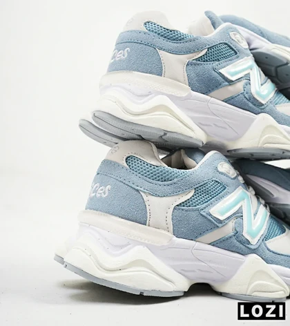 کفش کتانی زنانه سفید آبی کرم NEW BALANCE 9060