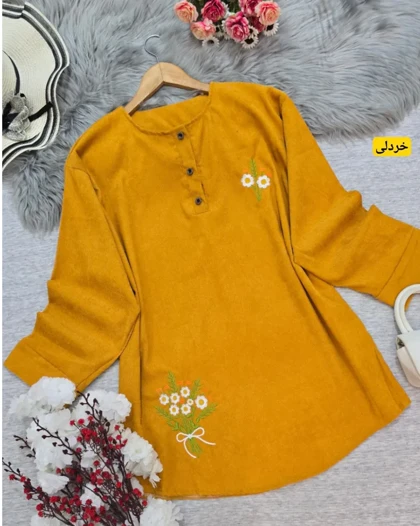 تونیک مانتویی دسته گل