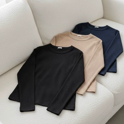 بلوز کبریتی یقه گرد