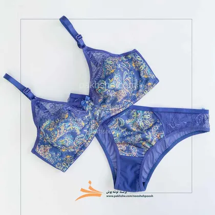 ست راحتی اطلسی طرح ترنج برند نوشه پوش