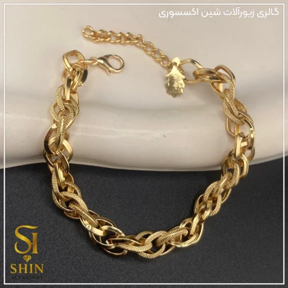 دستبند زنانه استیل دوپیو کد dzd32
