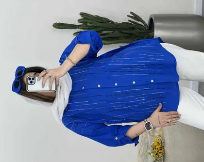 شومیز مزونی نگین دوزی(41)کد3471