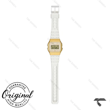 ساعت کاسیو F-91WS-7A2 اصل سفید طلایی Casio-11960-L