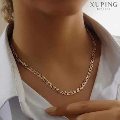 زنجیر زنانه طرح بافته لونا برند ژوپینگ