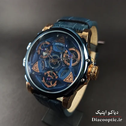 ساعت مچی مردانه اورجینال موتور ژاپن برند مینی فوکوس مدل Mf0249G.04 بند چرم